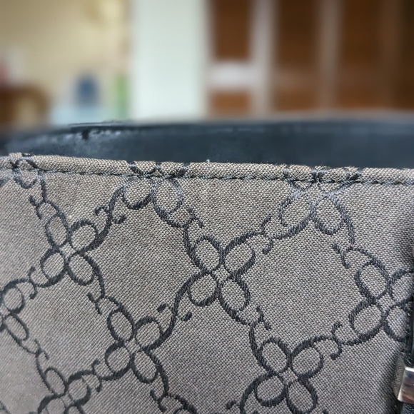 Nine West Gray and Black Tote with Removable Wallet - Picture 3 of 10